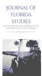 Mobile Screenshot of journaloffloridastudies.org